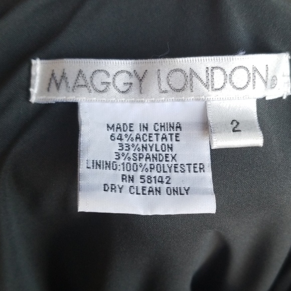 Maggy London one shoulder flutter dress Size 2 - Picture 5 of 5